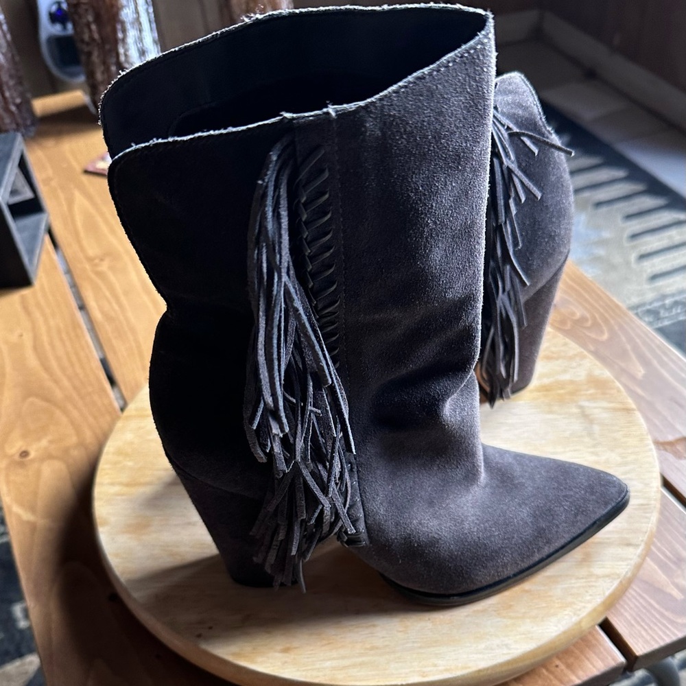 Leather grey dove vita  beautiful booties